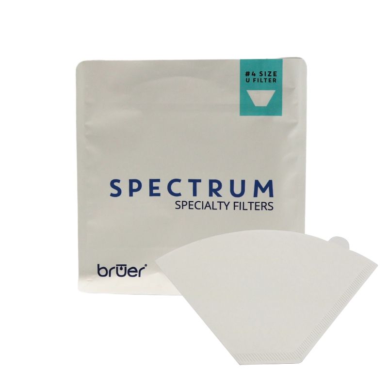 Bruer Spectrum U Shape Paper Filter 4 - 100pk - The Coffee Benders