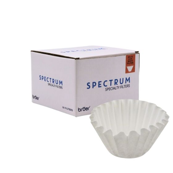 Bruer Spectrum Wave Paper Filter 4 - 8 Cup - 100pk - The Coffee Benders