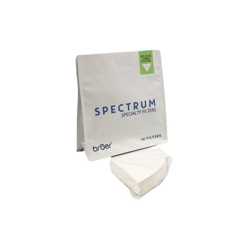 Bruer Spectrum Cone Filters 2 Cup - 100pk - The Coffee Benders